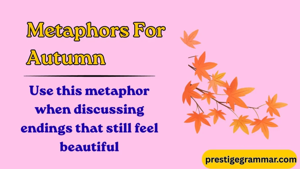 Beautiful Metaphors for Autumn
