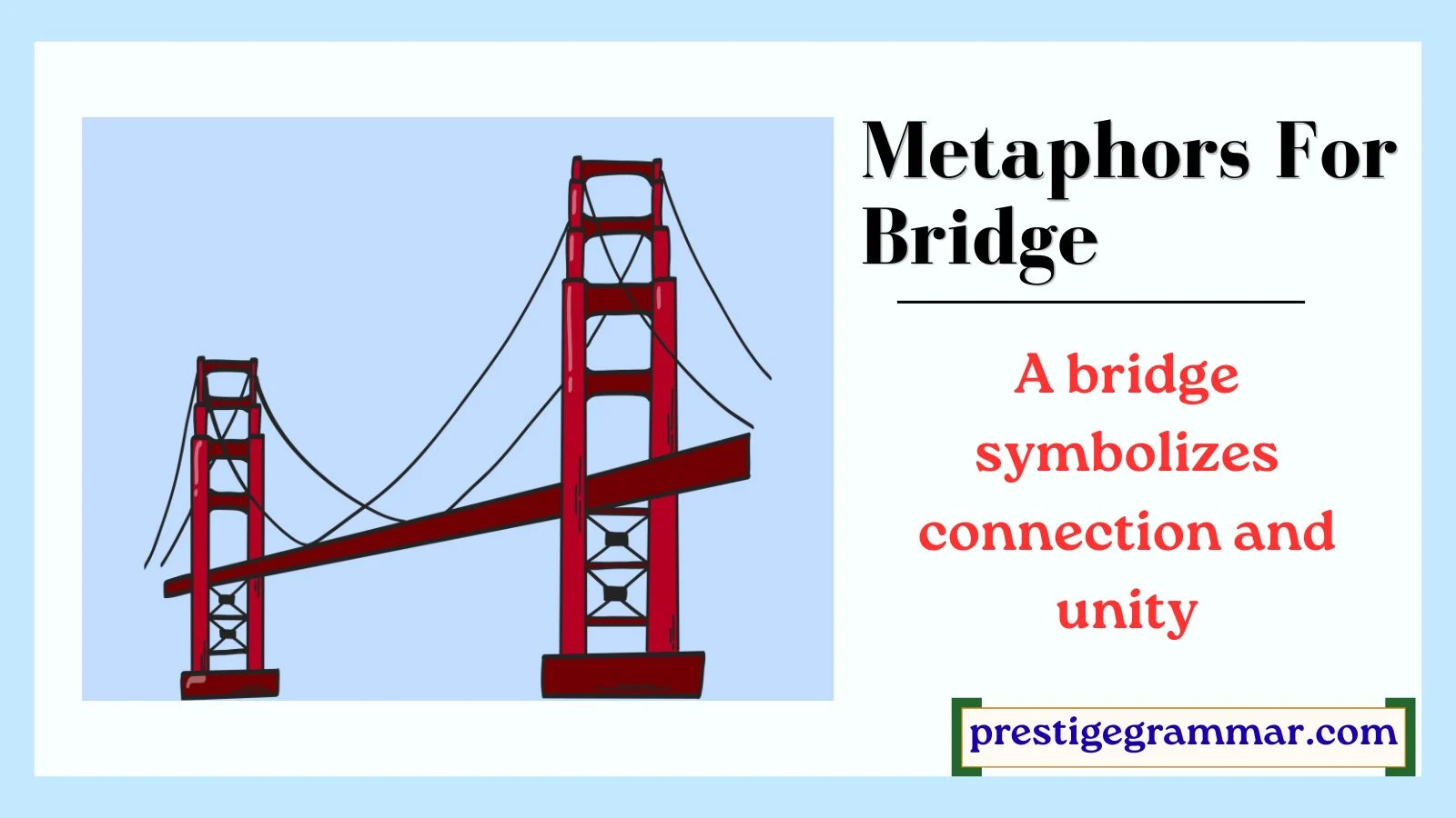 metaphors for bridge