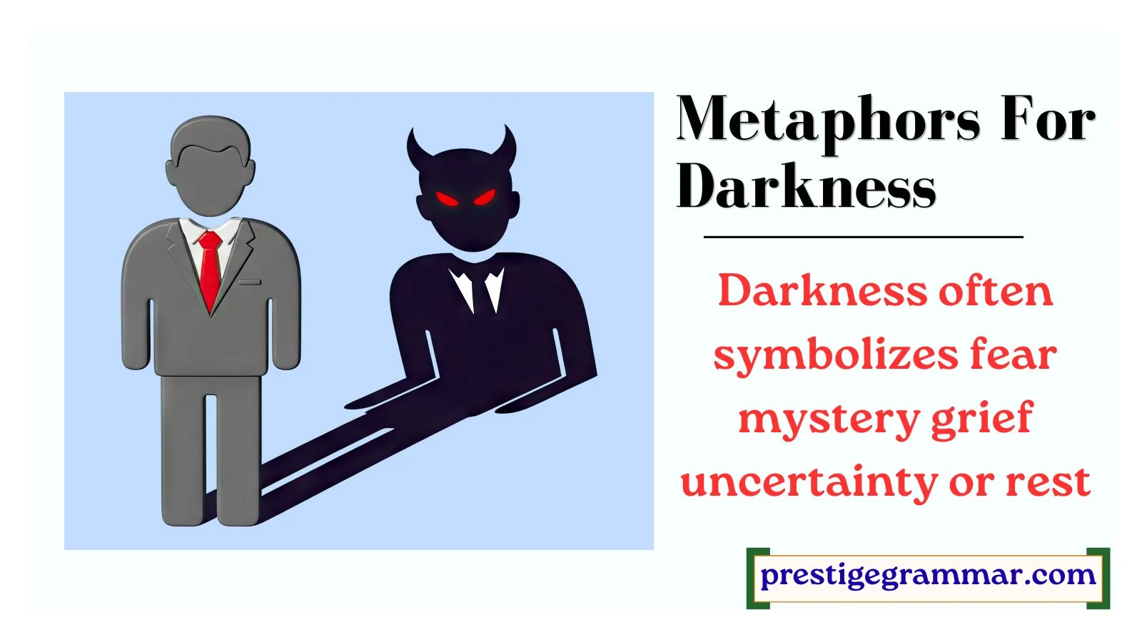 metaphors for darkness