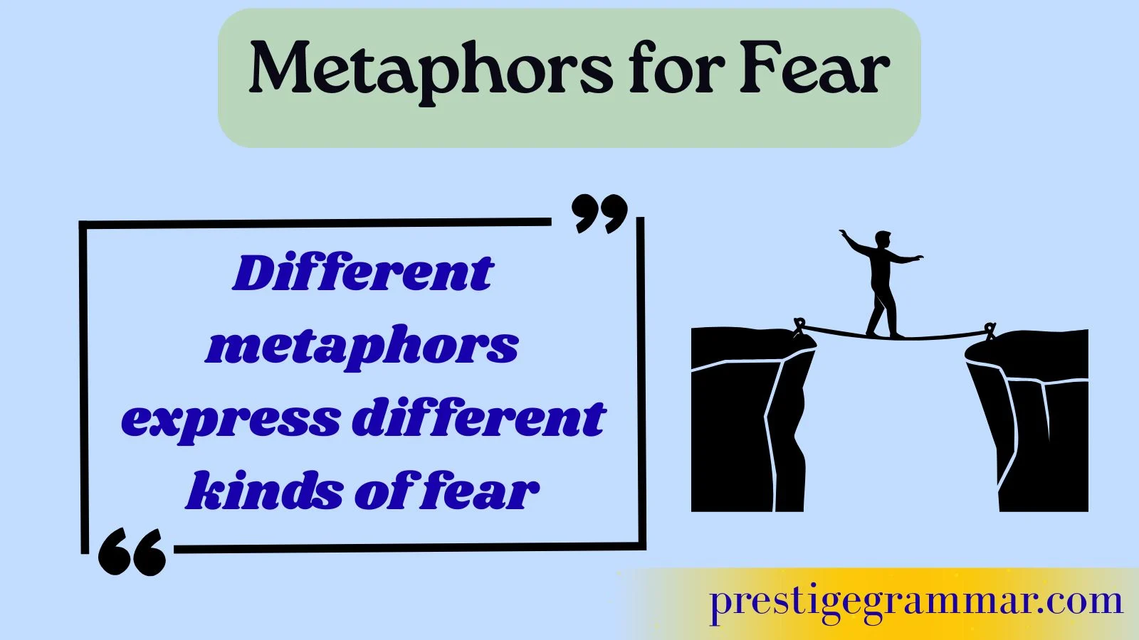 metaphors for fear