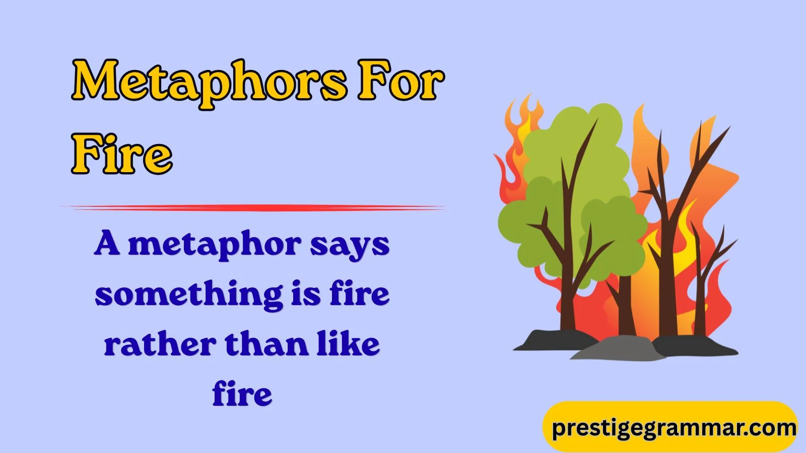 metaphors for fire