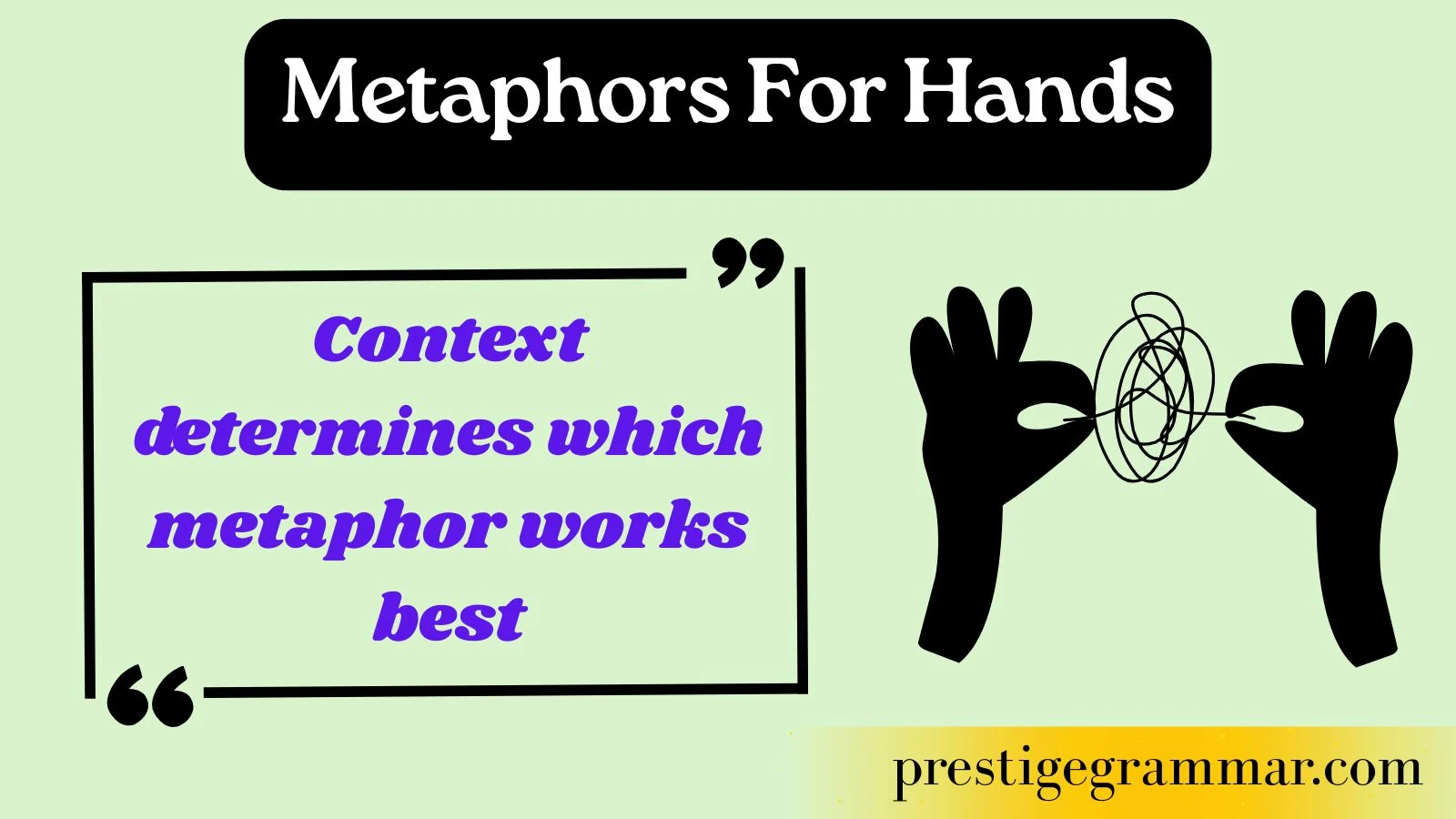metaphors for hands