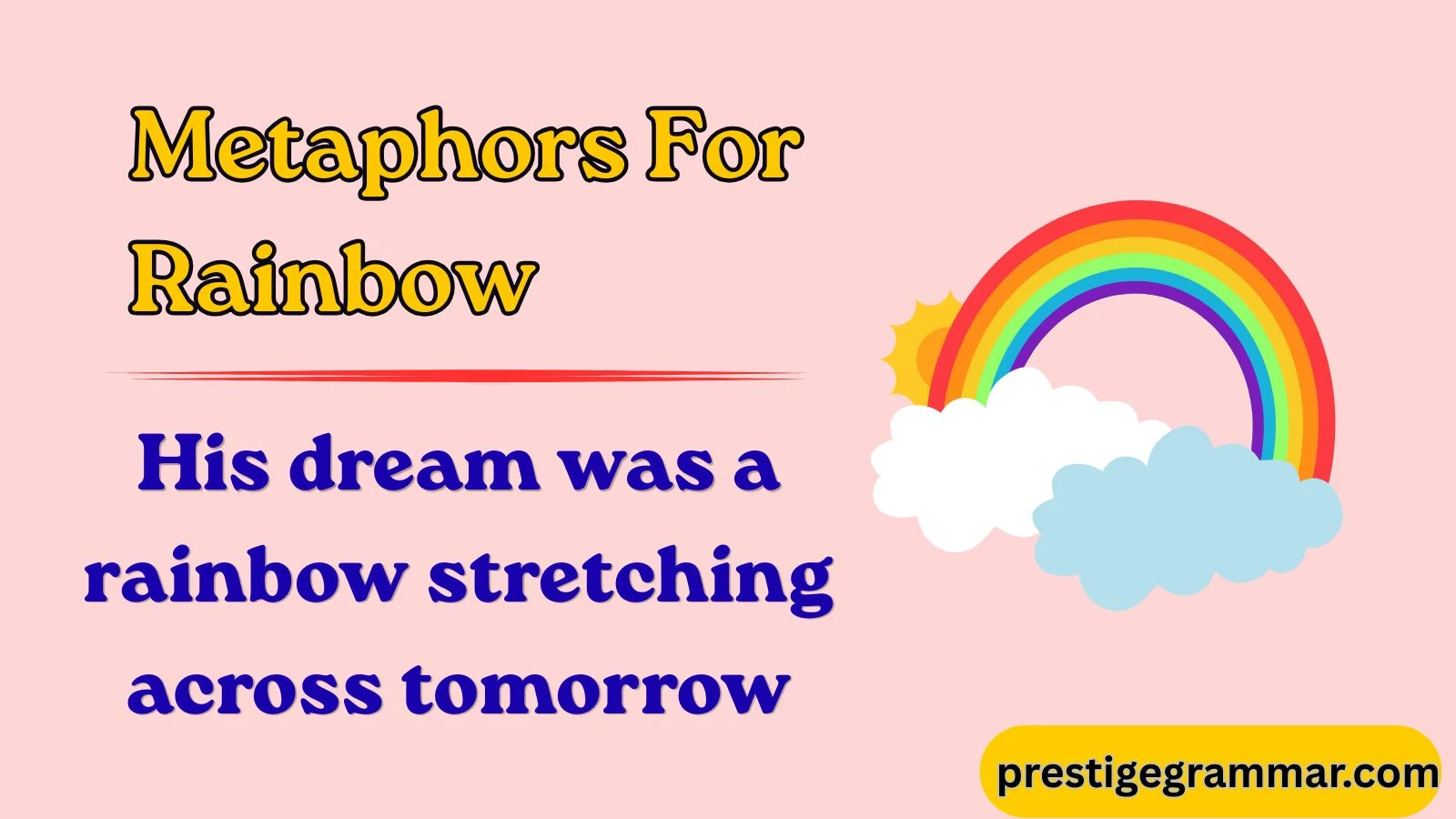 metaphors for rainbow