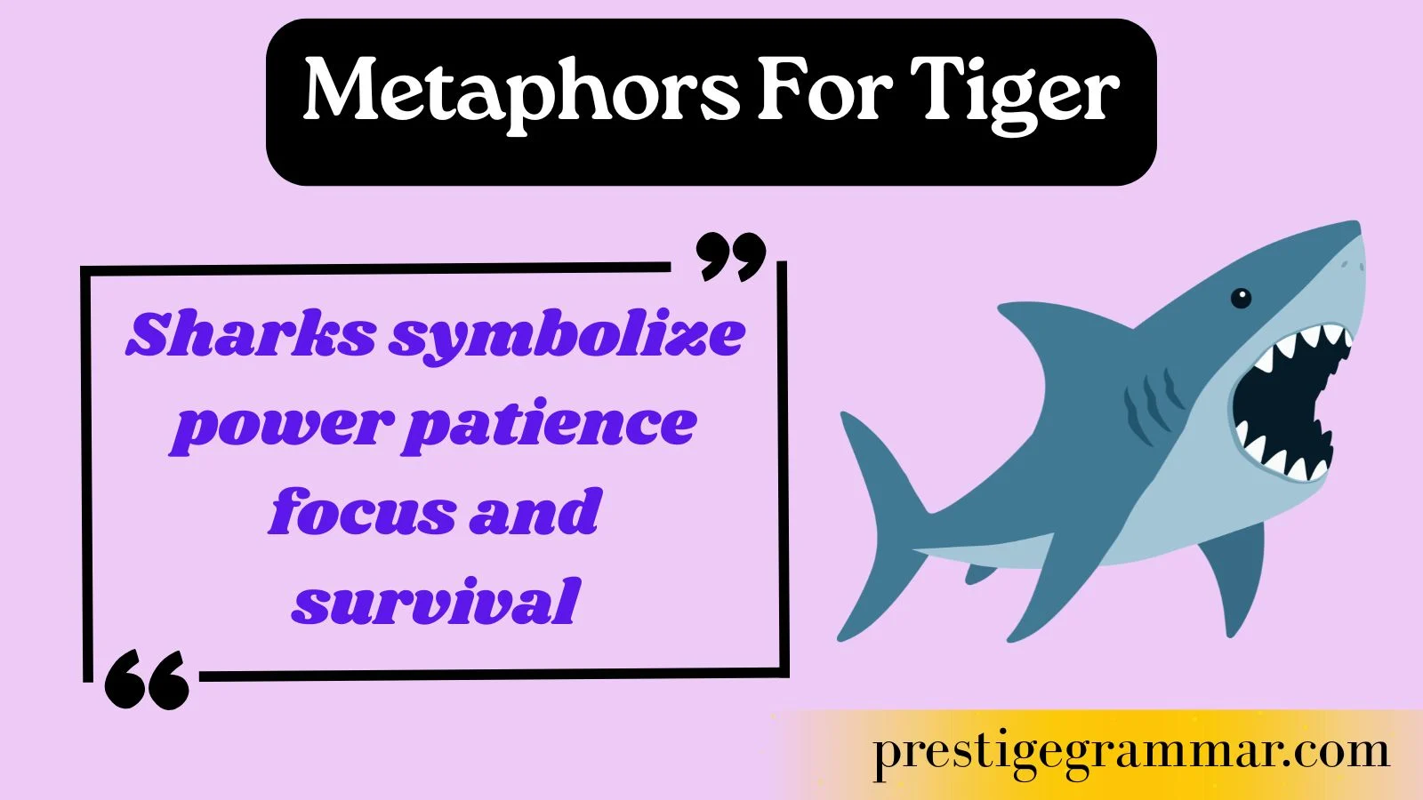 metaphors for shark
