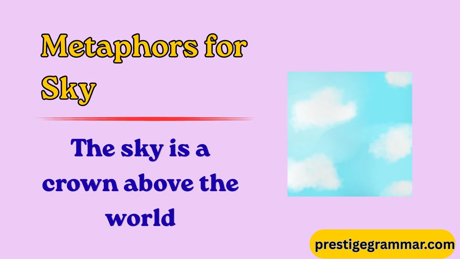 metaphors for sky