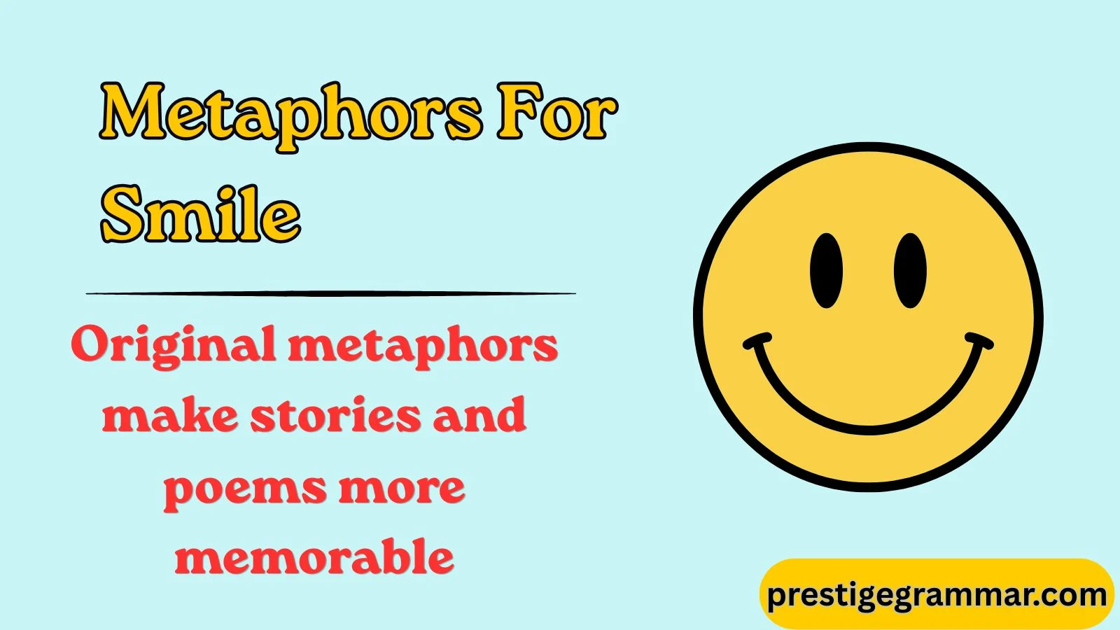 metaphors for smile