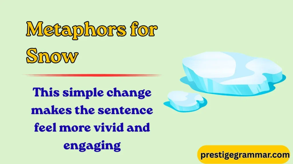 What Are Metaphors for Snow