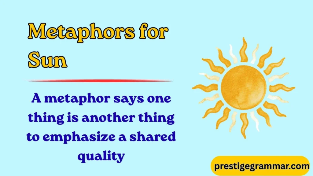What Are Metaphors for the Sun