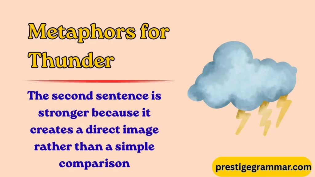 What Is a Metaphor for Thunder